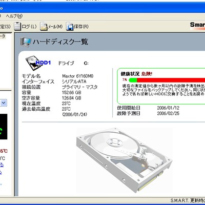 大会直前にHDDから怪音が鳴って死亡したやつ　160GBｗｗ